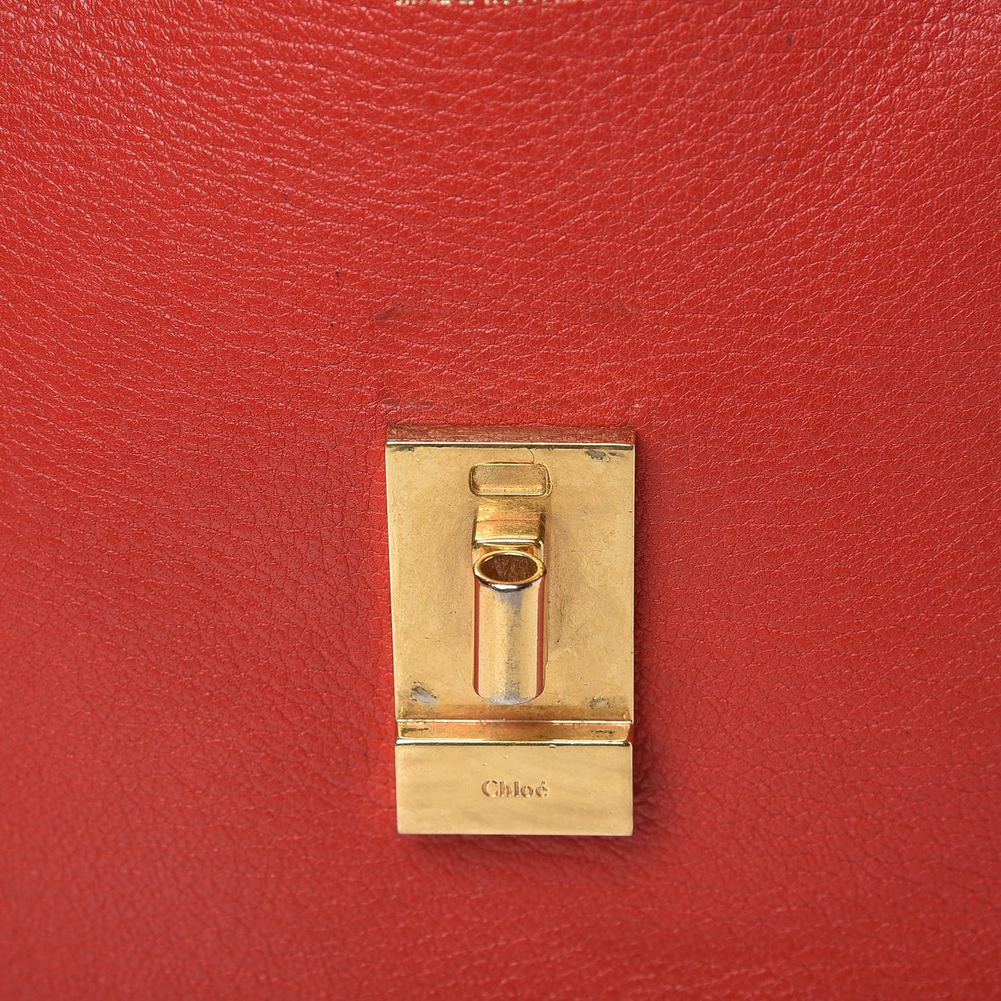 Grained Lambskin Medium Drew Shoulder Bag Plaid Red