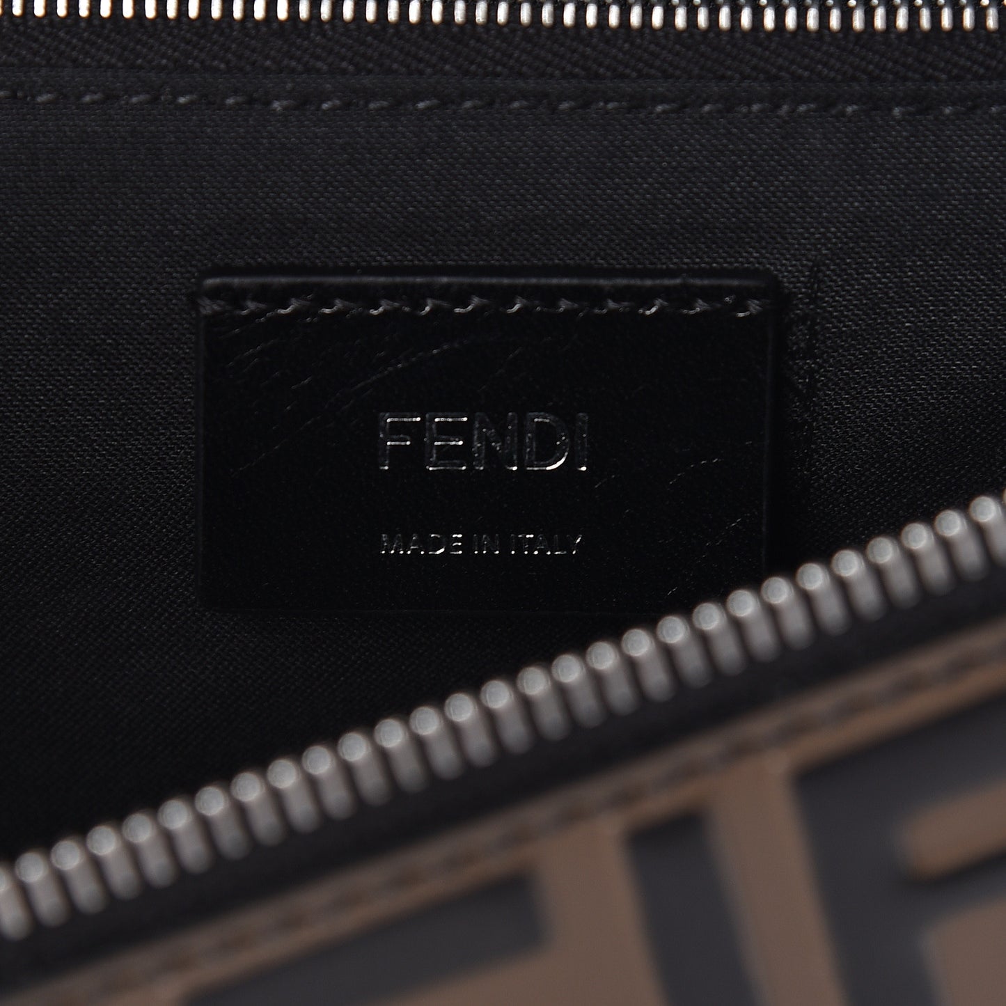 Vitello Century Bi-Color FF 1974 Embossed Belt Bag Maya Black
