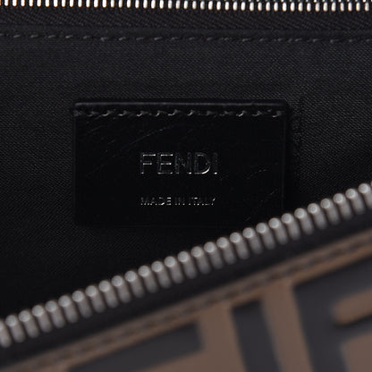 Fendi Vitello Century Bi-Color FF 1974 Embossed Belt Bag Maya Black 6 of 10