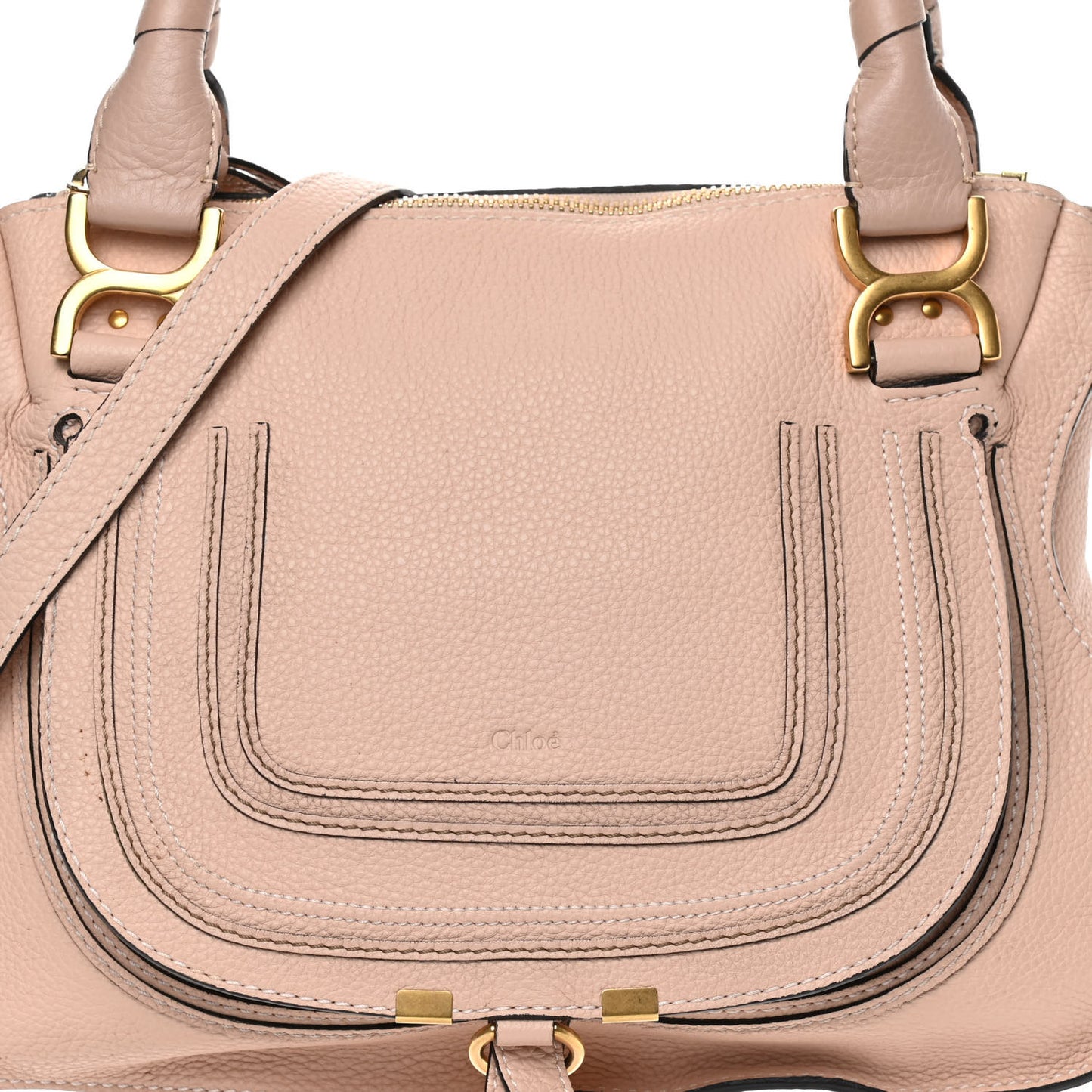 Calfskin Medium Marcie Satchel Blush Nude