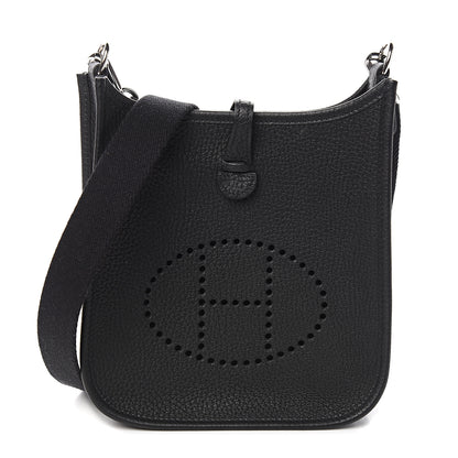 Hermes Taurillon Clemence Evelyne TPM Black 1 of 10