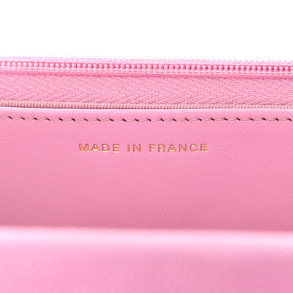 Chanel Caviar Quilted Wallet on Chain WOC Pink 7 of 12