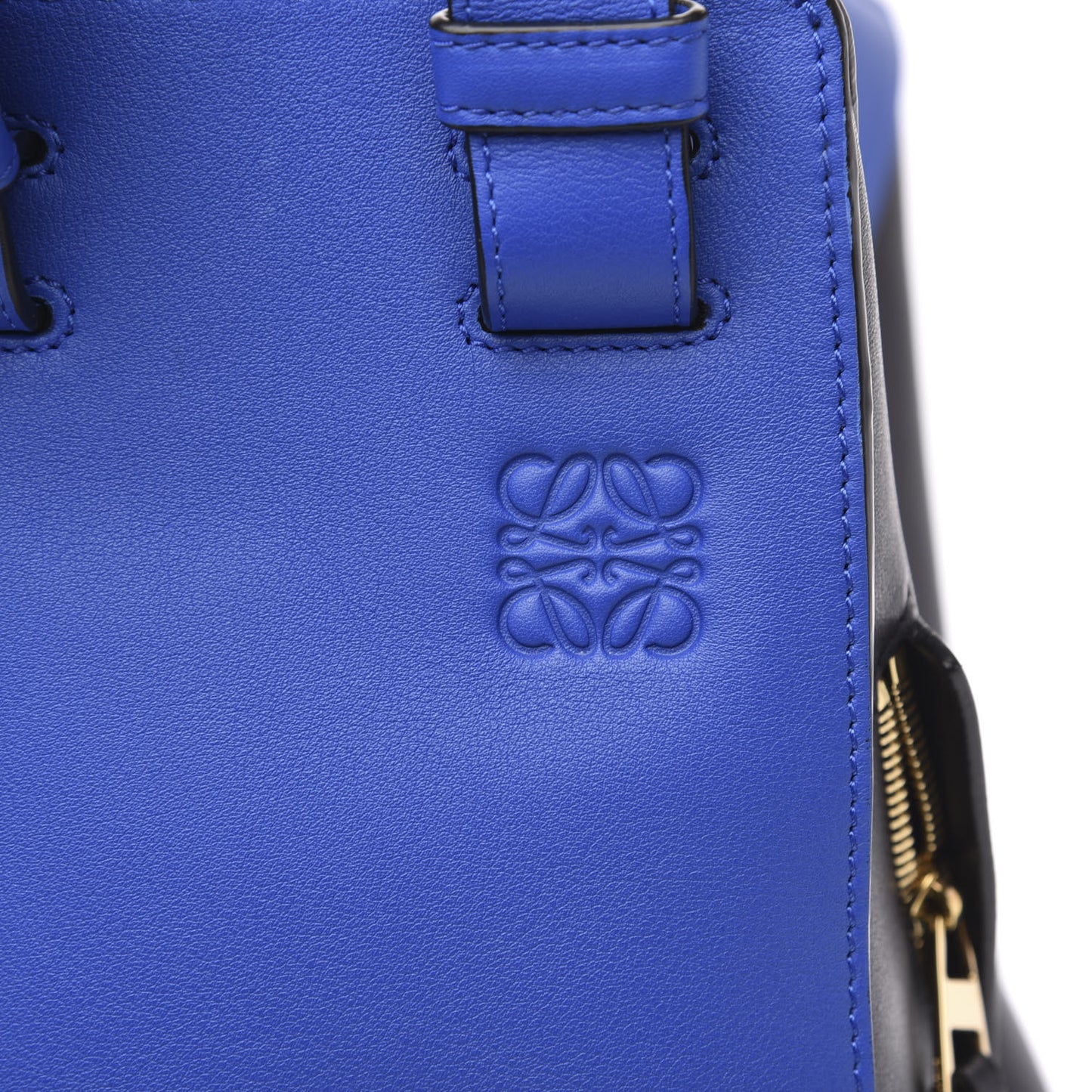 Calfskin Large Hammock Shoulder Bag Electric Blue