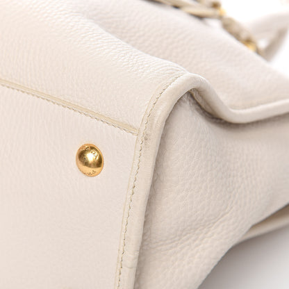 Prada Vitello Phenix Shopping Satchel Talco 9 of 14