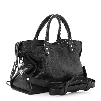 Balenciaga Agneau Classic Silver Hardware City Black 3 of 14