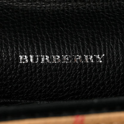 Burberry Derby Calfskin House Check Baby Macken Crossbody Bag Black 6 of 10