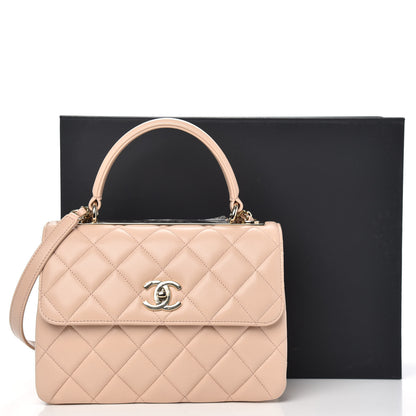 Chanel Lambskin Quilted Small Trendy CC Dual Handle Flap Bag Beige 13 of 13