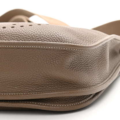Hermes Taurillon Clemence Evelyne III PM Etoupe 10 of 11