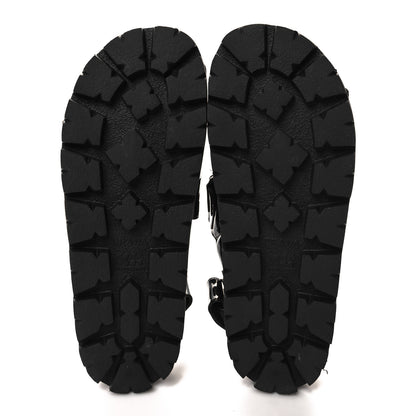 Prada Patent Quilted Padded Slingback Sandals 38.5 Black 5 of 7