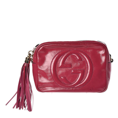 Gucci Soft Patent Small Soho Disco Bag Bright Bougainvillea 1 of 12