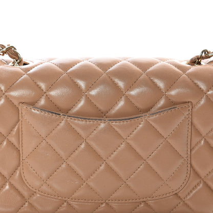 Chanel Lambskin Quilted Mini Rectangular Flap Beige 7 of 10