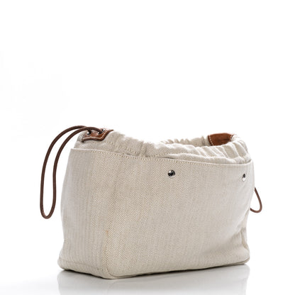 Hermes Canvas Barenia Fourbi 25 MM Pouch Naturel Fauve 3 of 10