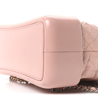 Chanel Aged Calfskin Quilted Small Gabrielle Backpack Pink 10 of 10