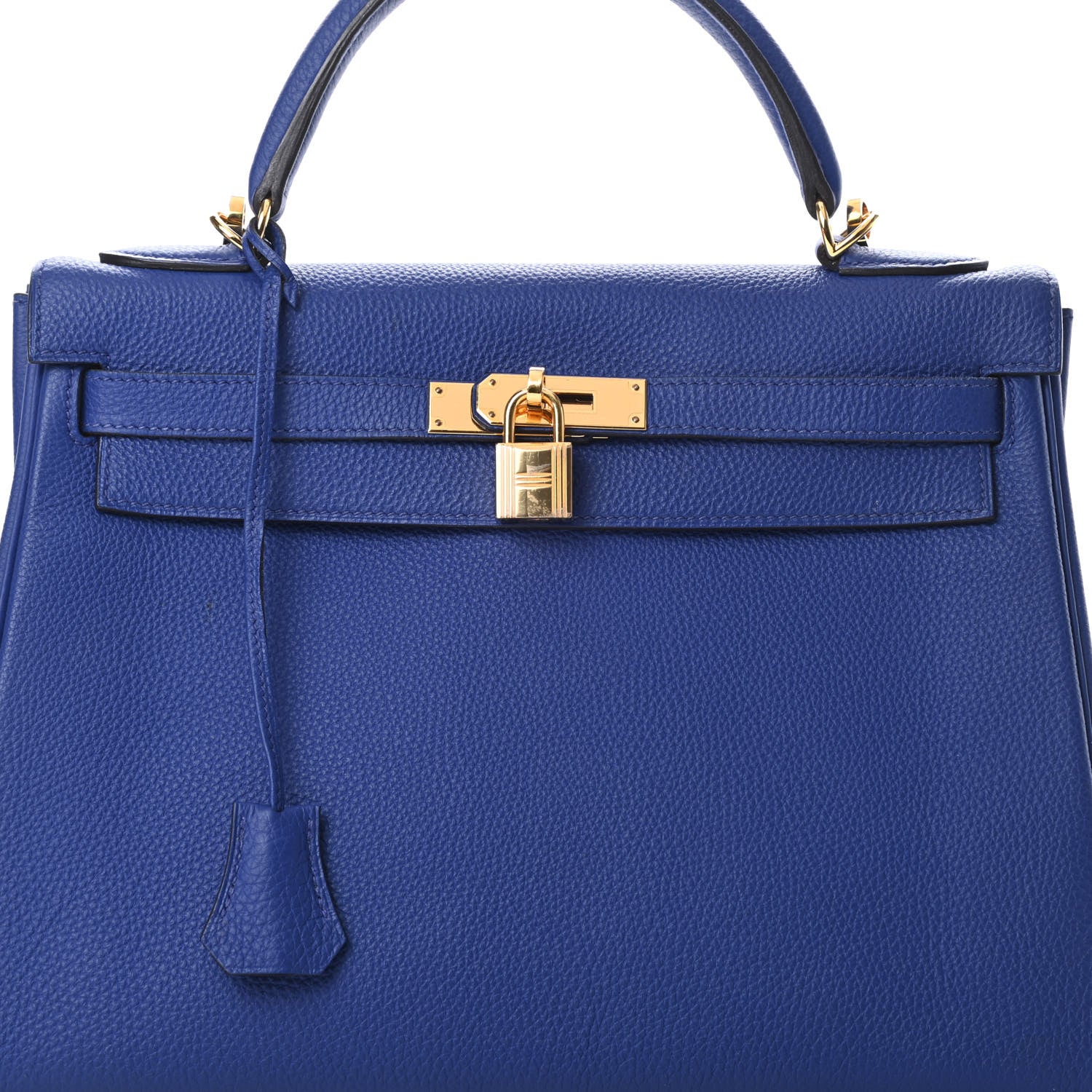 Hermes Togo Kelly Retourne 32 Bleu Electrique 8 of 13