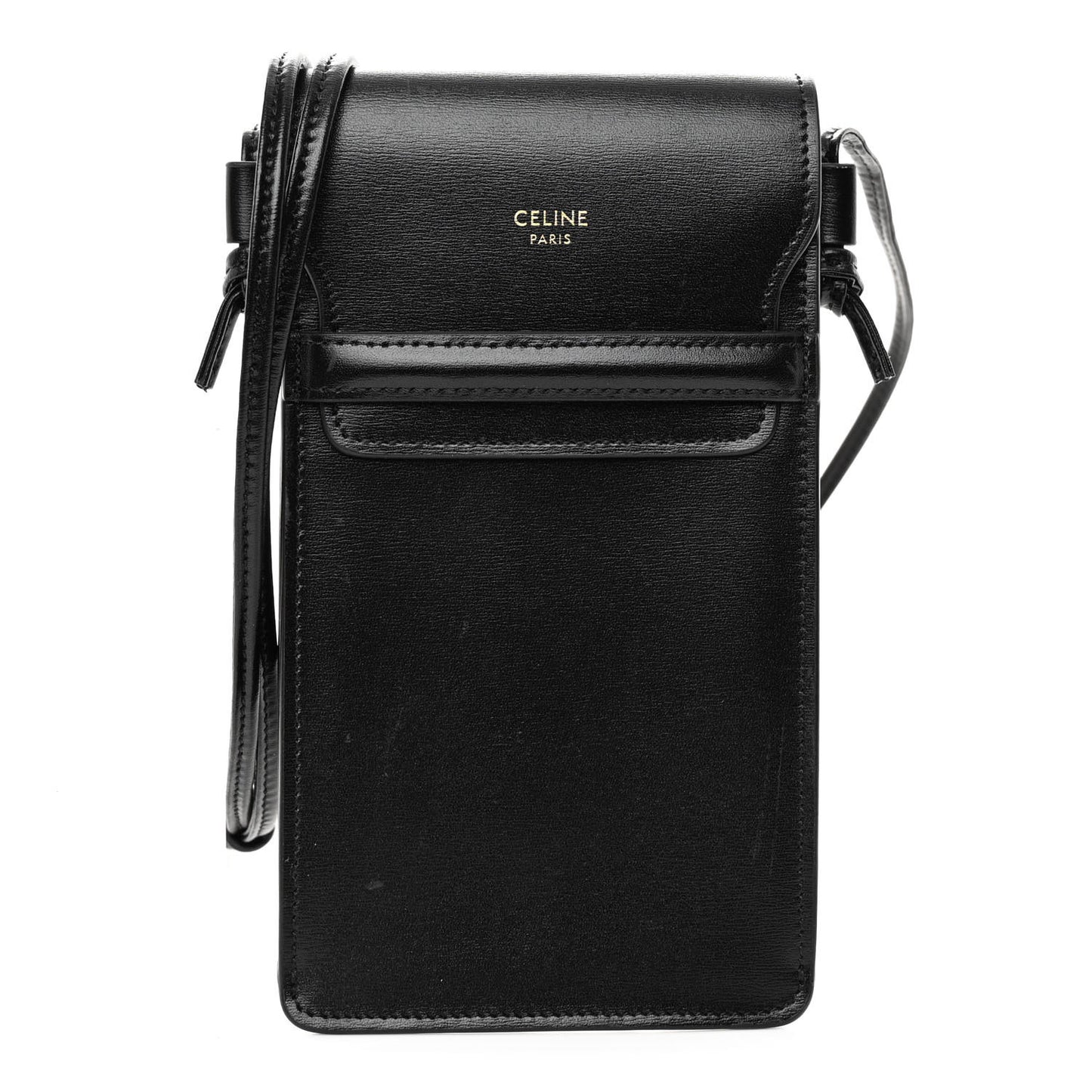 Smooth Calfskin Sunglasses Pouch Black
