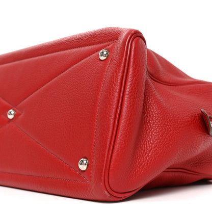 Hermes Taurillon Clemence Victoria II 35 Rouge Garance 10 of 10