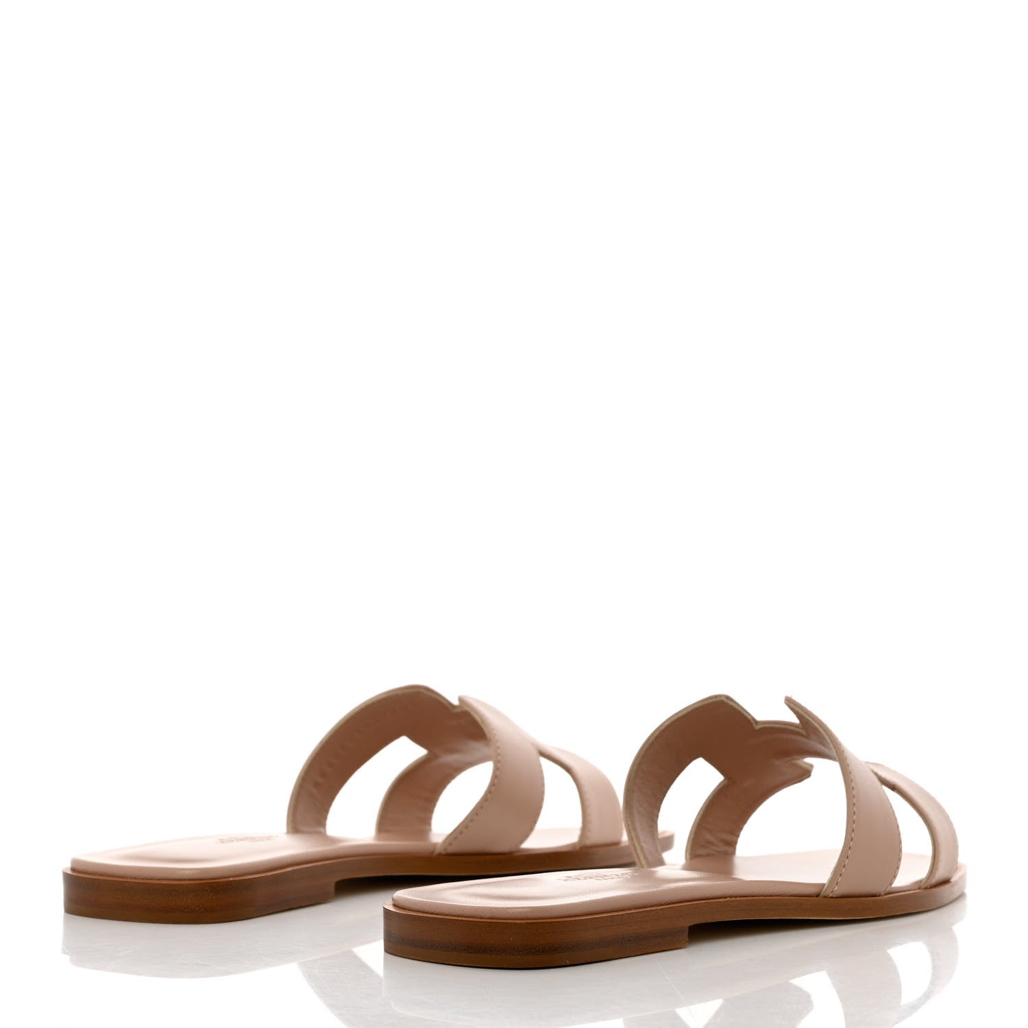 Hermes Box Calfskin Oran Sandals 39 Bois De Santal 4 of 9