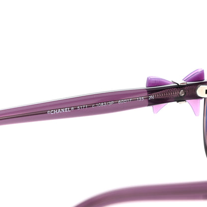 Chanel Acetate CC Bow Sunglasses 5171 Purple 5 of 9