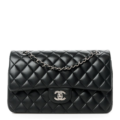 Chanel Lambskin Quilted Medium Double Flap Black 1 of 12