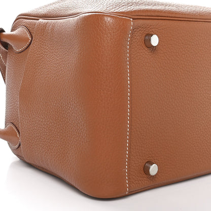 Hermes Taurillon Clemence Lindy 30 Gold 9 of 10