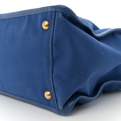 Prada Canapa Cinghiale Flap Tote Royal 9 of 13