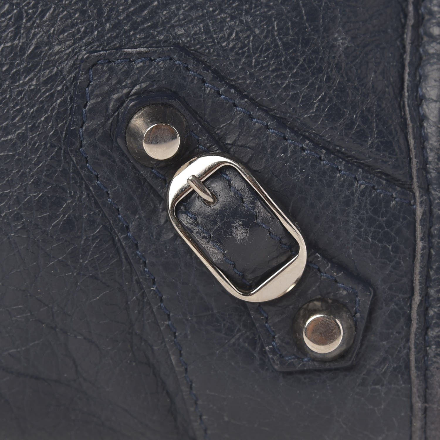 Balenciaga Agneau Classic Silver Hardware S City Bleu Obscur 10 of 12