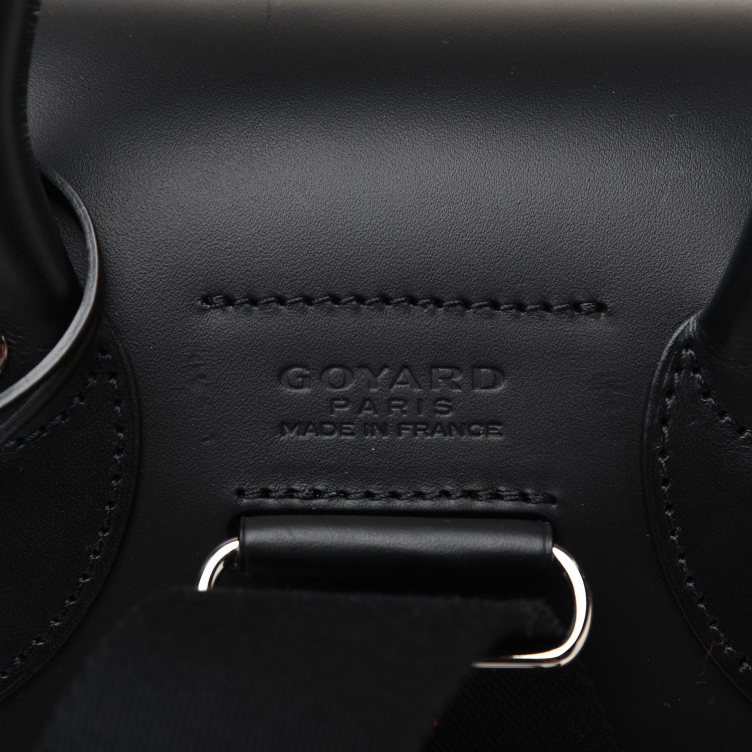 Goyard Goyardine Calfskin Alpin MM Backpack Black 7 of 15