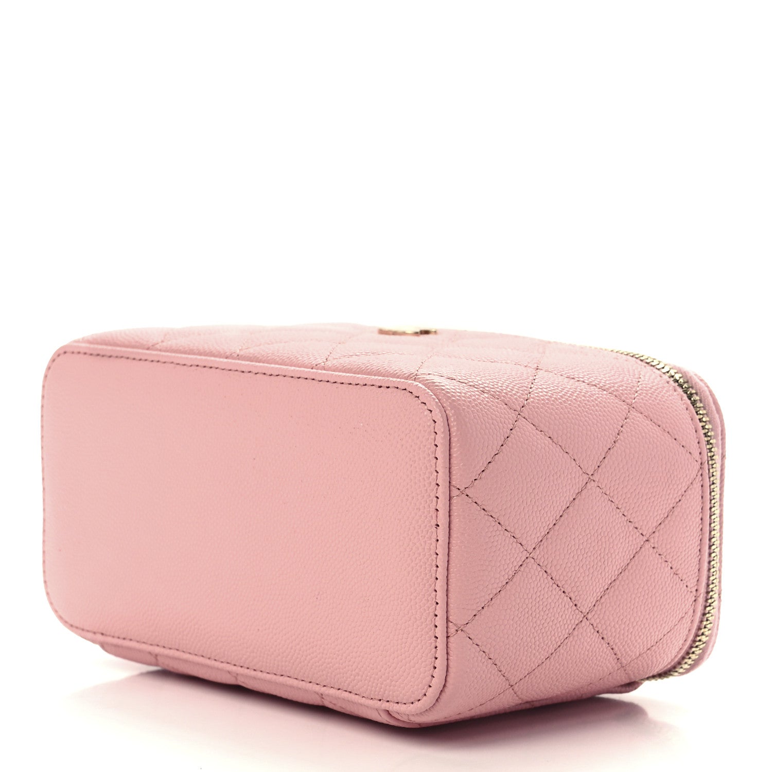 Chanel Caviar Quilted Small Vanity Case With Chain Pink 9 of 12