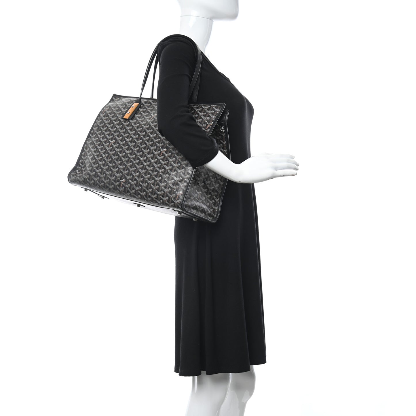 Goyardine Marquises Tote Black