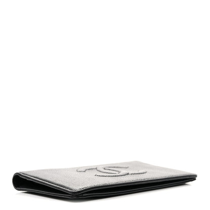 Chanel Caviar Timeless CC Yen Wallet Black 4 of 9