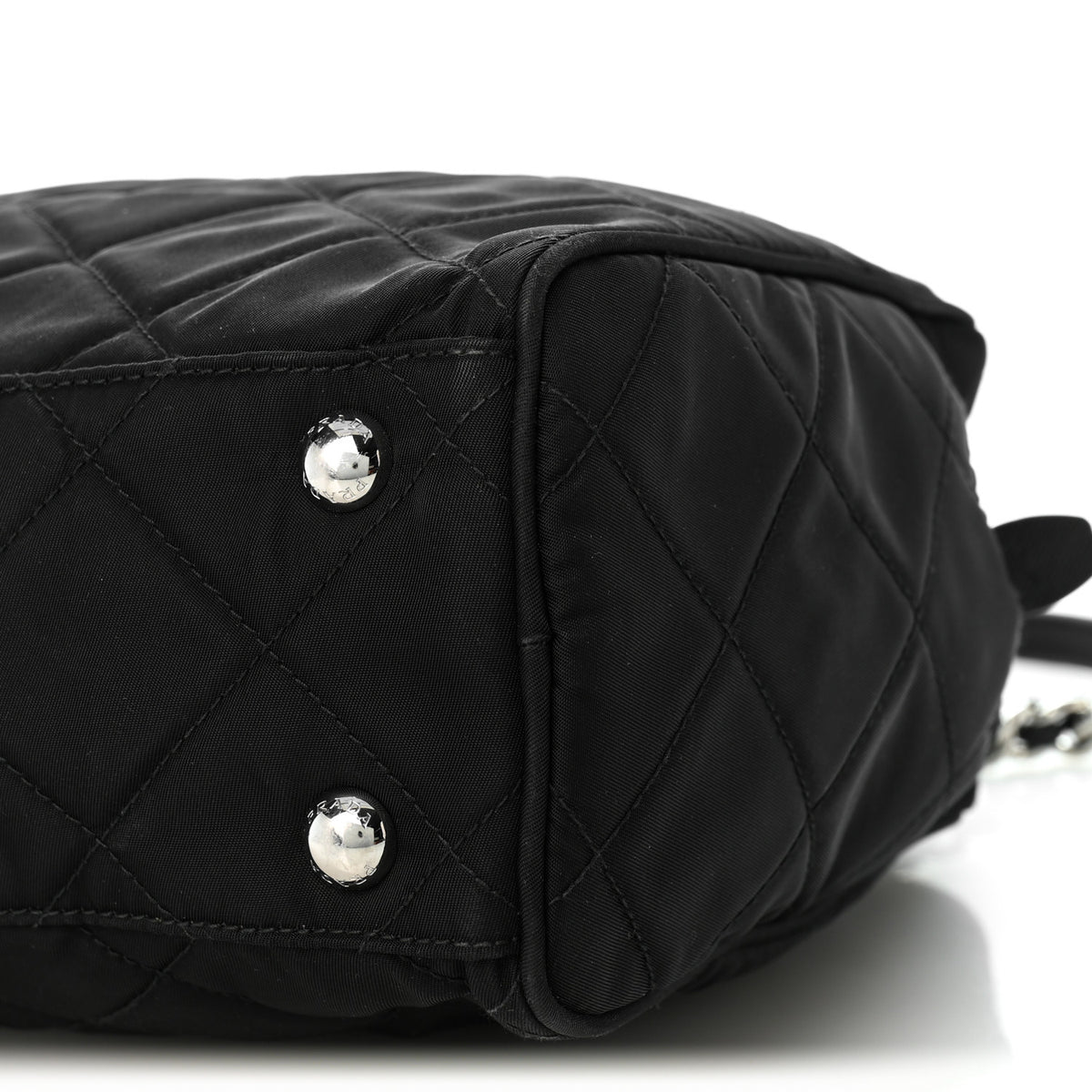 Prada Nylon Tessuto Impuntu Quilted Shoulder Bag Black 21 of 21