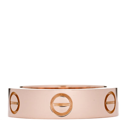 Cartier 18K Pink Gold Pink Sapphire 5.5mm LOVE Ring 54 6.75 3 of 5