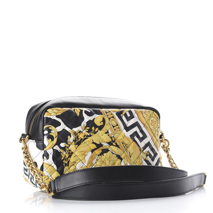 Versace Nappa Quilted Barocco Print Small Camera Bag Black 2 of 8