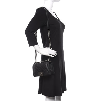 Chanel Calfskin Quilted Small Boy Flap Black 2 of 12