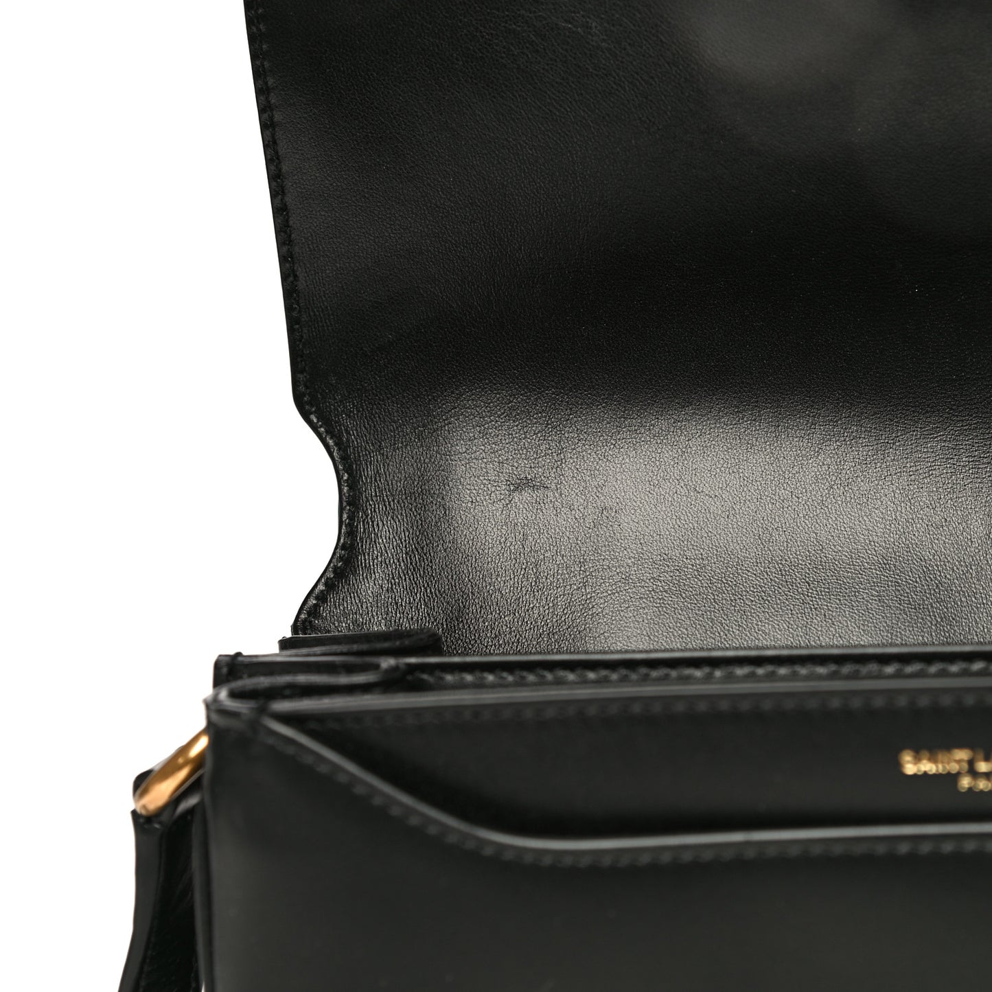 Smooth Calfskin Le Maillon Satchel Black