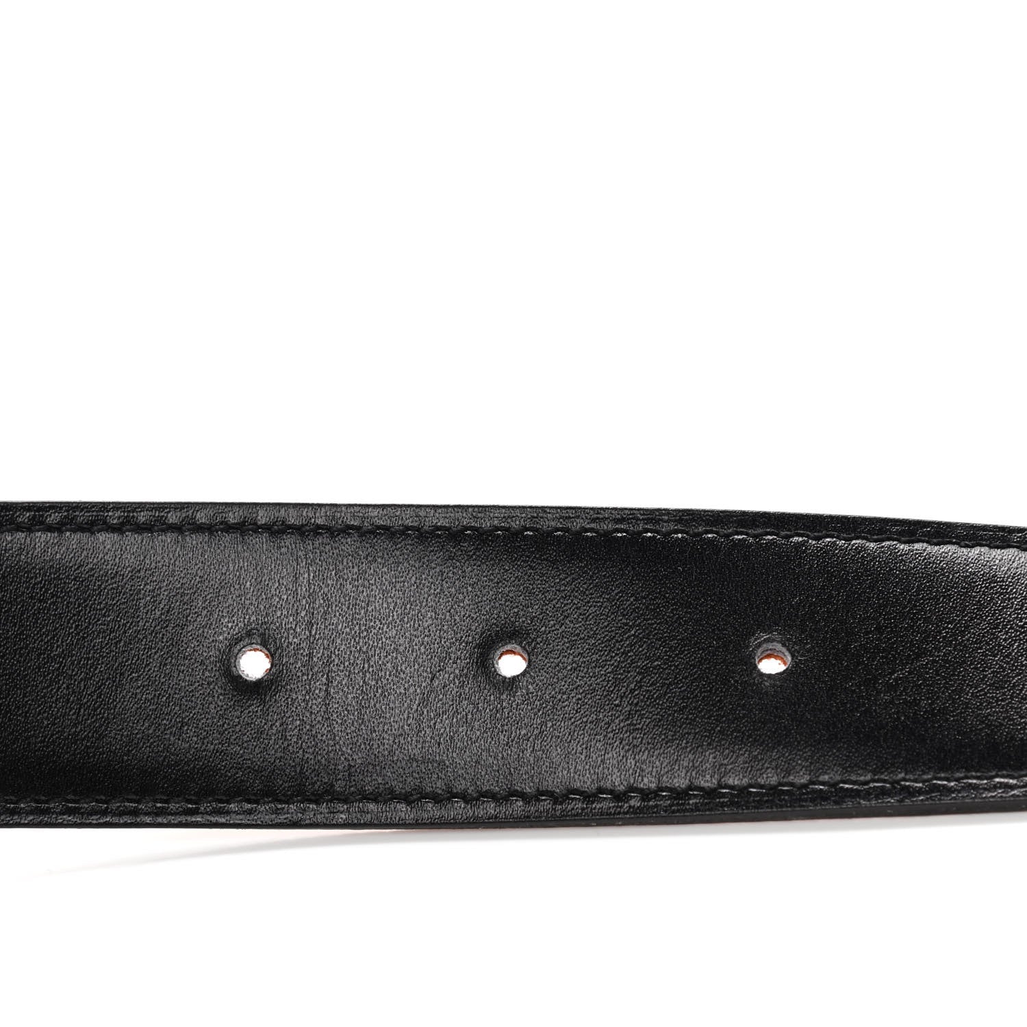 Hermes Togo Box 32mm H Belt 90 Orange Black 5 of 7