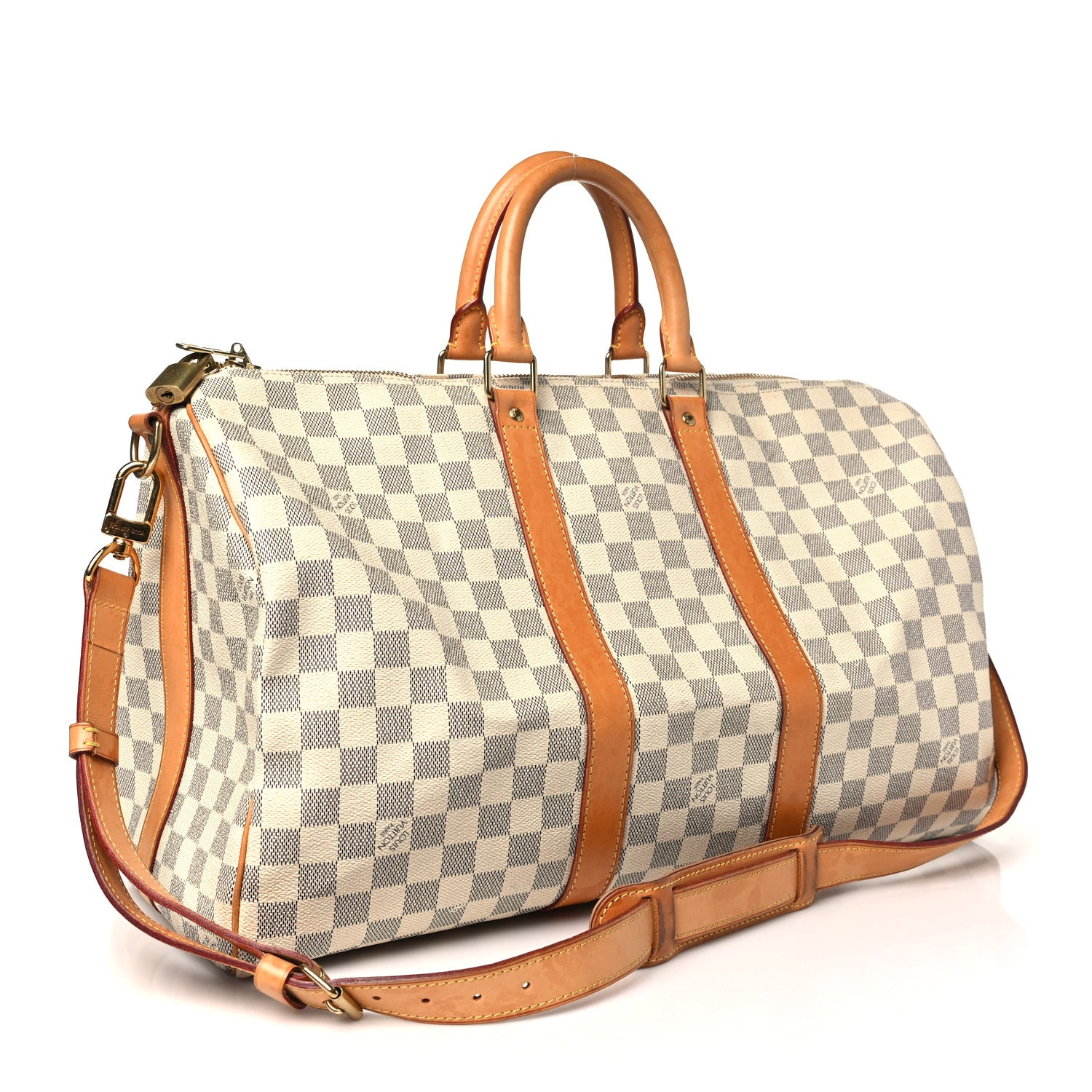 Louis Vuitton Damier Azur Keepall Bandouliere 45 2 of 8