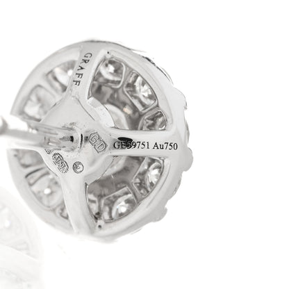 Graff 18K White Gold Diamond 1.50ct Icon Round Stud Earrings 5 of 6