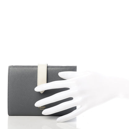 Celine Grained Calfskin Medium Multifunction Strap Wallet Grey 2 of 6
