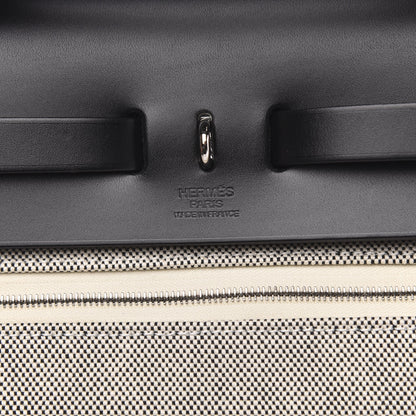 Hermes Vache Hunter Criss Viking Herbag Zip Retourne 31 PM Ecru Black 9 of 11