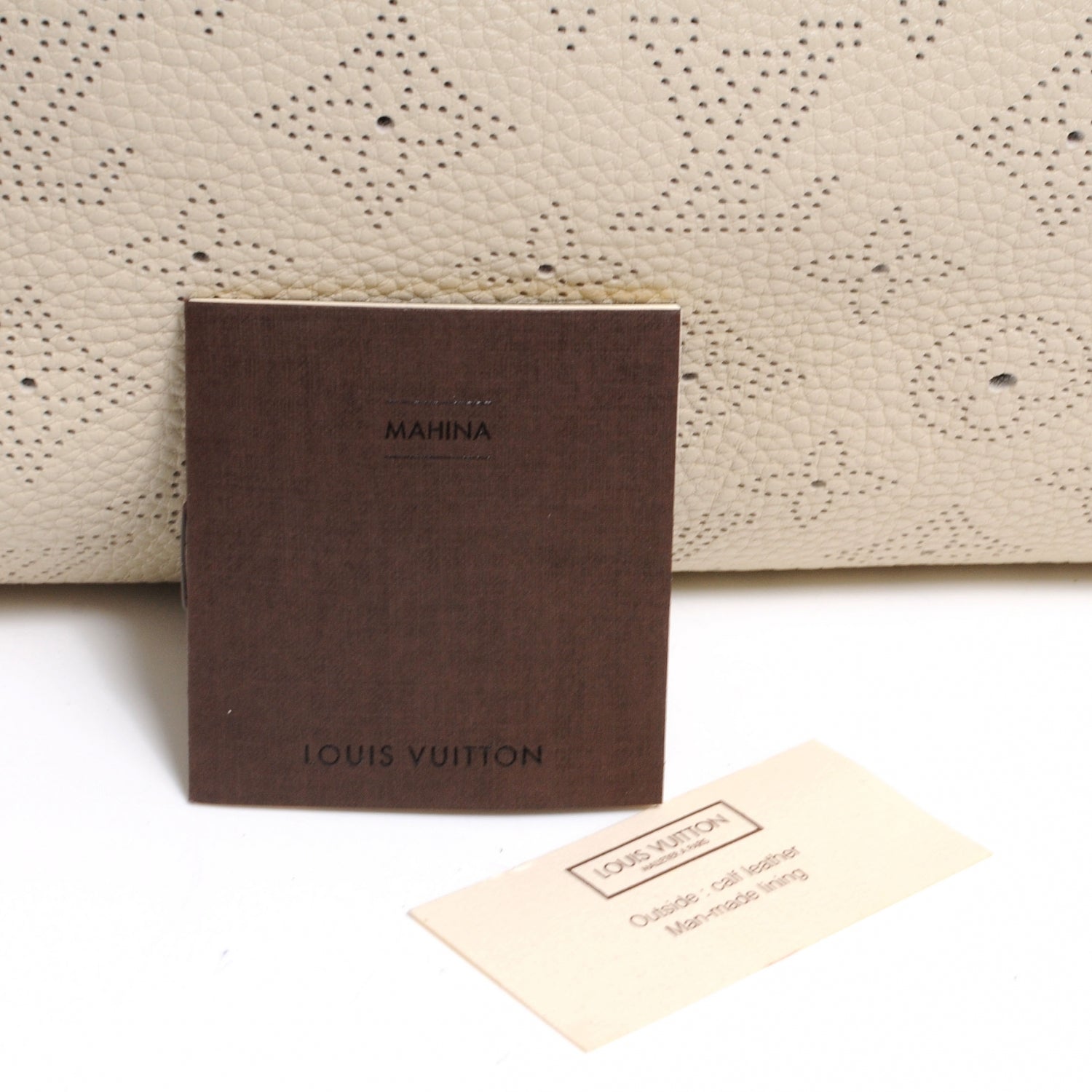 Louis Vuitton Mahina Cirrus MM Ivory 8 of 8