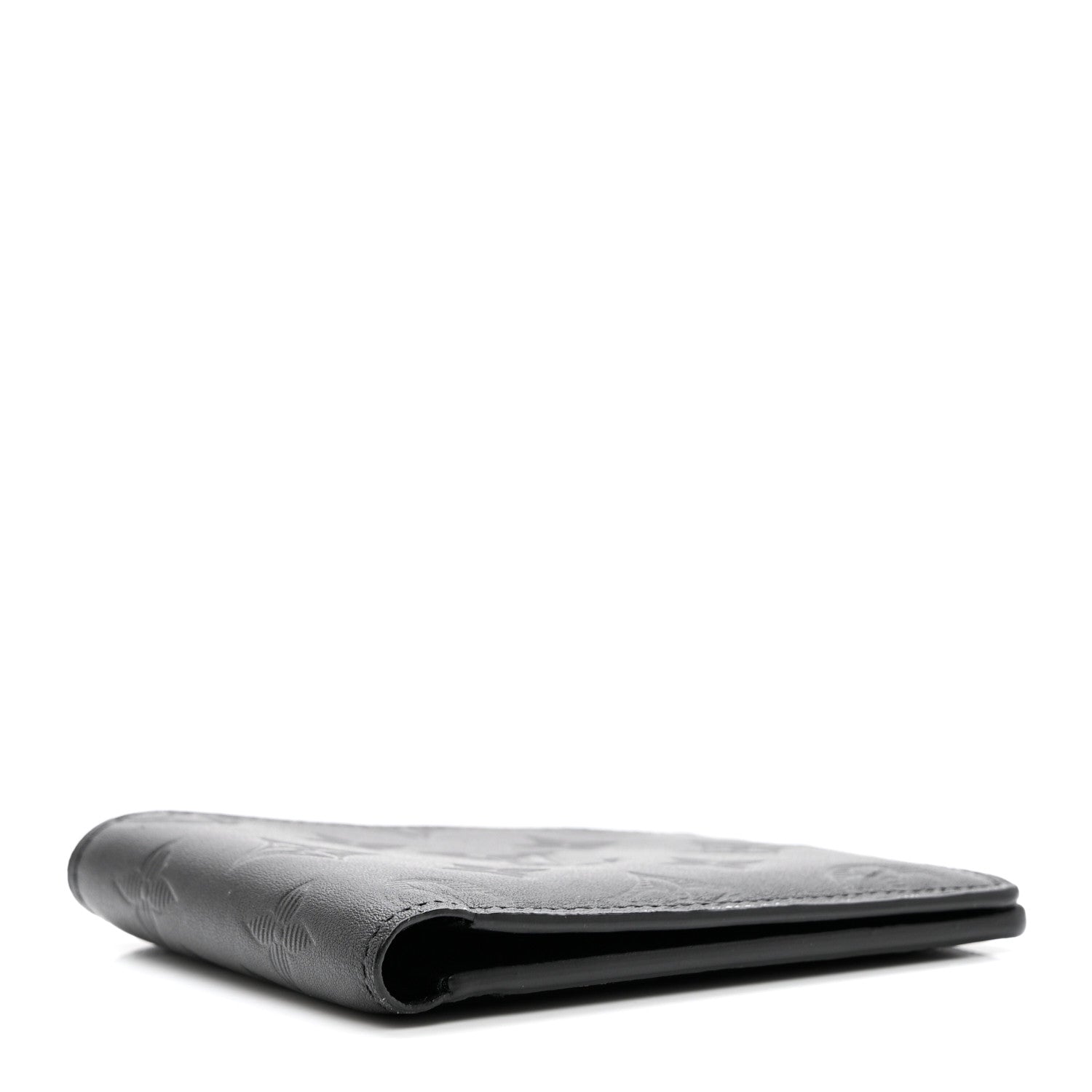 Louis Vuitton Calfskin Monogram Shadow Multiple Wallet Black 4 of 6