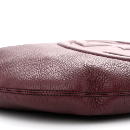 Gucci Pebbled Calfskin Medium Soho Hobo Scarlatto 9 of 11