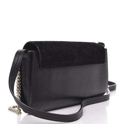 Chloe Suede Calfskin Small Faye Shoulder Bag Black 3 of 11