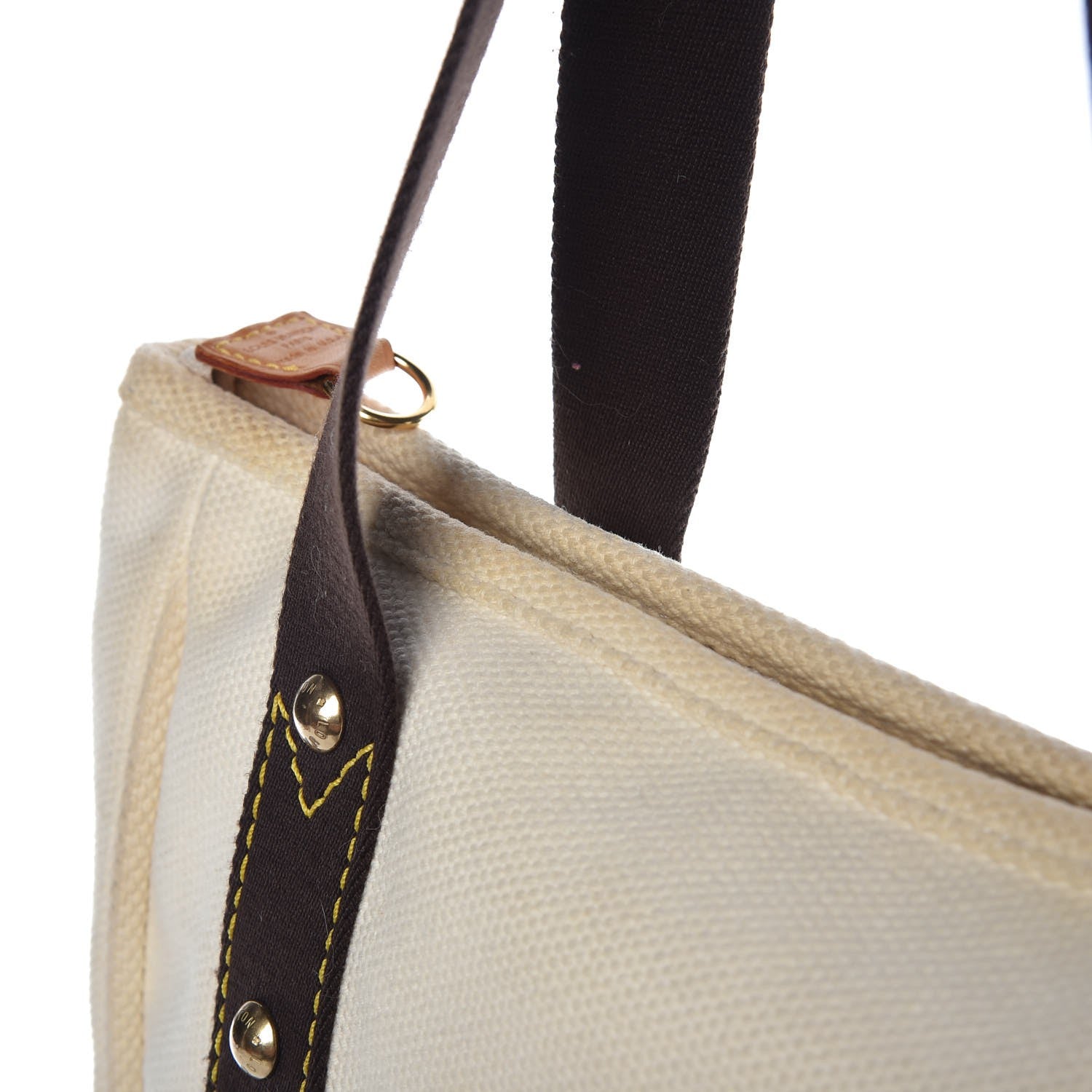 Louis Vuitton Toile Antigua Cabas MM Tote White 8 of 9