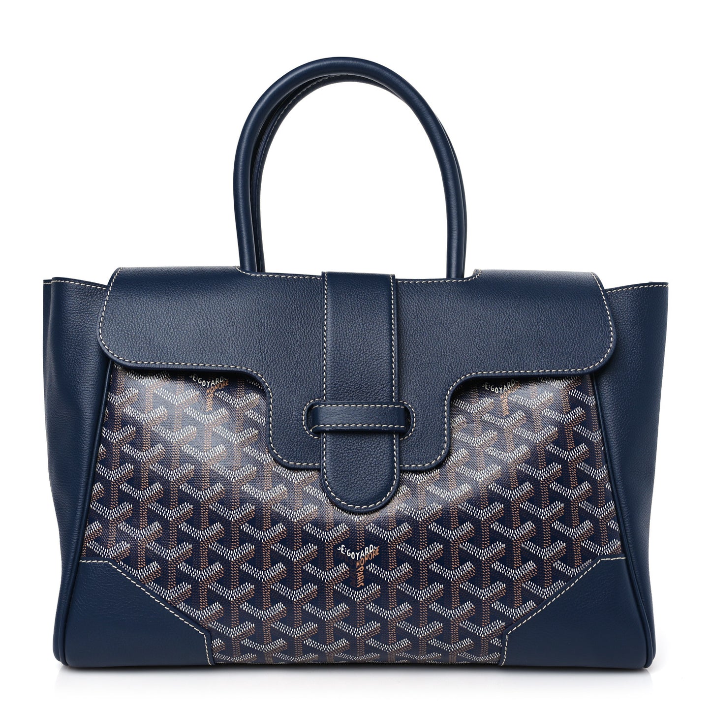 Goyardine Saigon Tote Navy