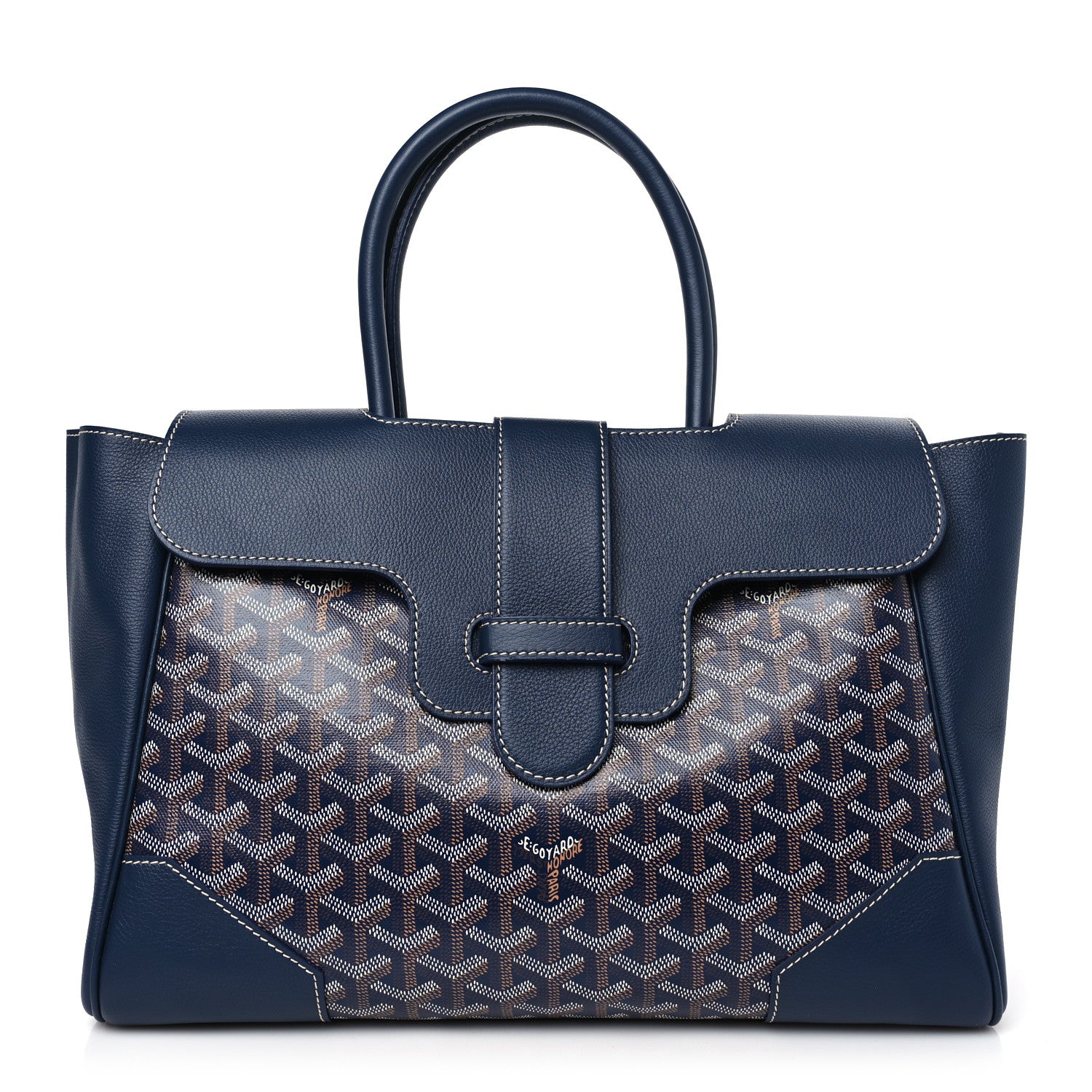 Goyard Goyardine Saigon Tote Navy 1 of 8