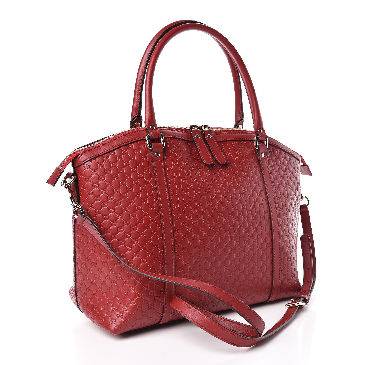 Gucci Soft Microguccissima Dome Satchel Red 3 of 10