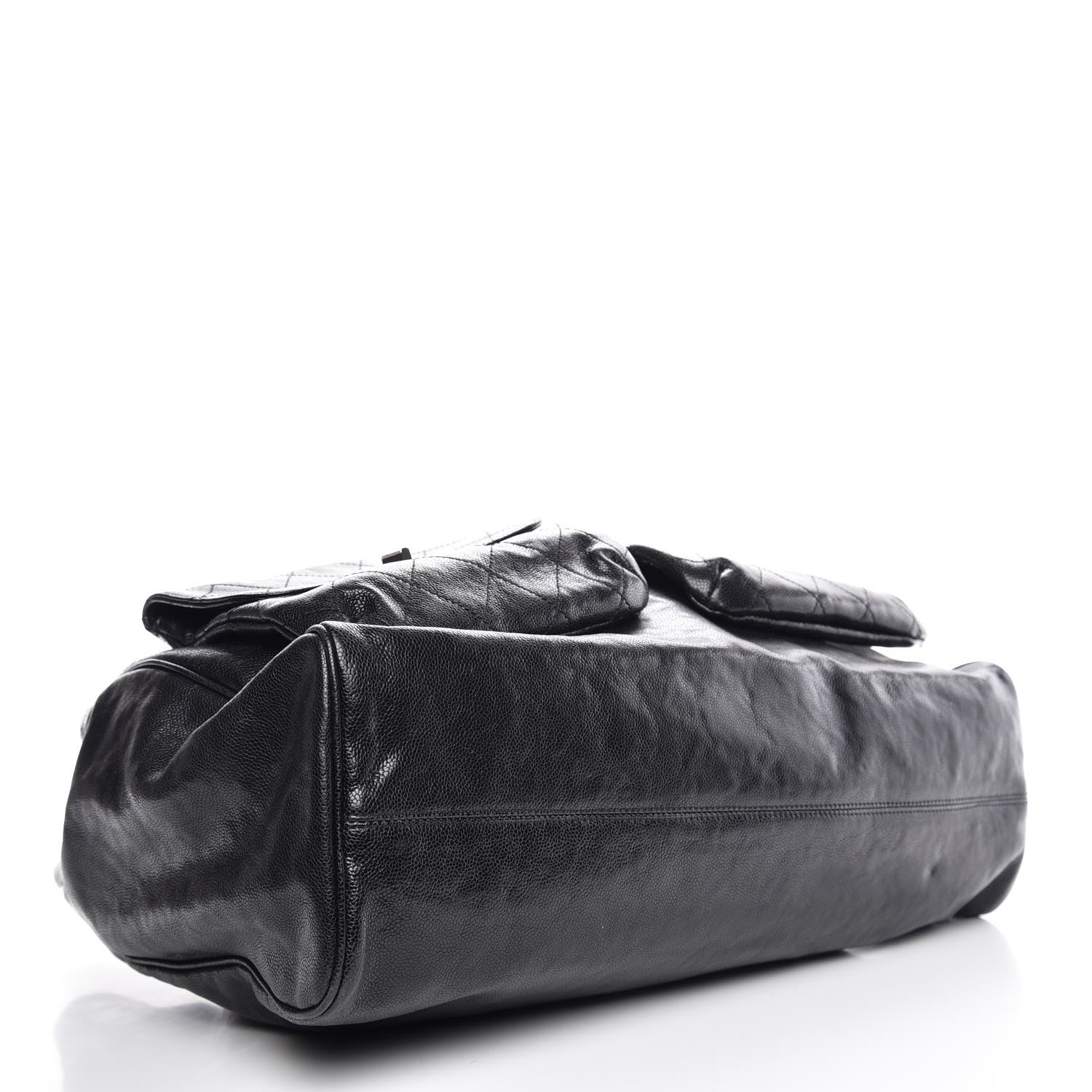 Chanel Glazed Caviar Large Pocket In The City Tote Black 4 of 13