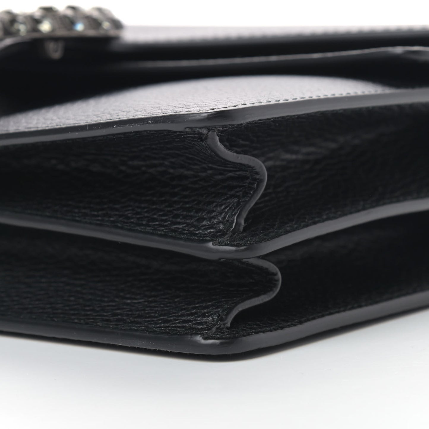 Pebbled Calfskin Small Dionysus Shoulder Bag Black